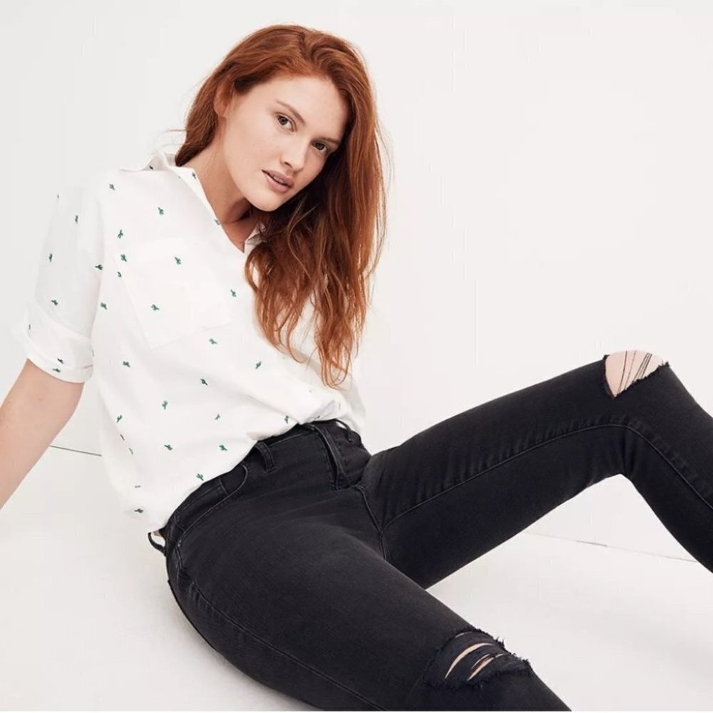 Madewell | 9" Skinny Jeans in Black‎ Sea | H2230 - Picture 10 of 10